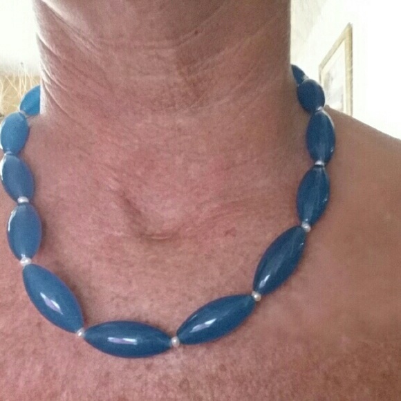 Apatite Necklace,Bracelet,Earring &Pearl set (Sterling) *NEW 3 PC - Picture 3 of 3