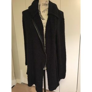 Black long cardigan