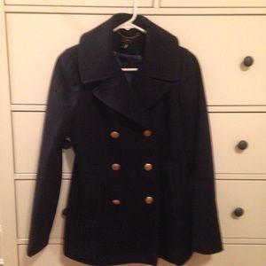 J Crew Navy Pea Coat 4