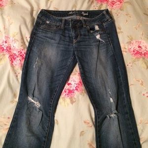 American Eagle Distressed Straight Jeans