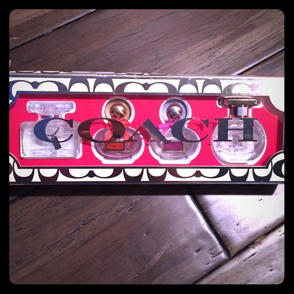 4 mini coach perfumes