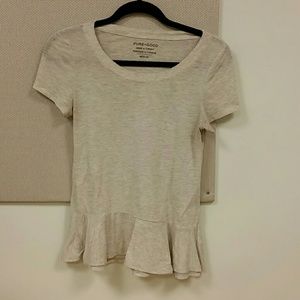 Peplum tshirt from anthropologie