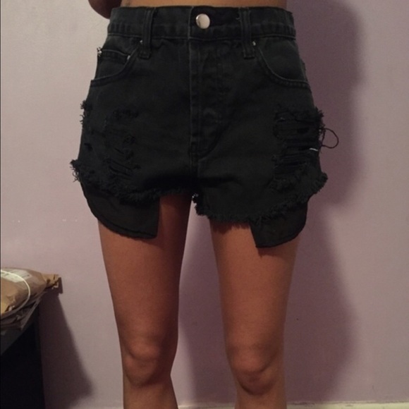 Forever 21 High waisted distressed shorts
