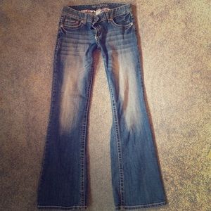 Maurice's boot cut jeans 7/8 short