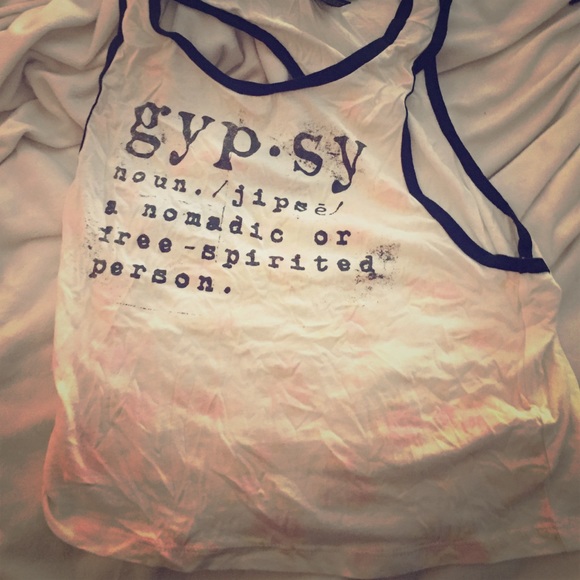 Never worn crop top racer tank. Size Large. $10. - Picture 1 of 4