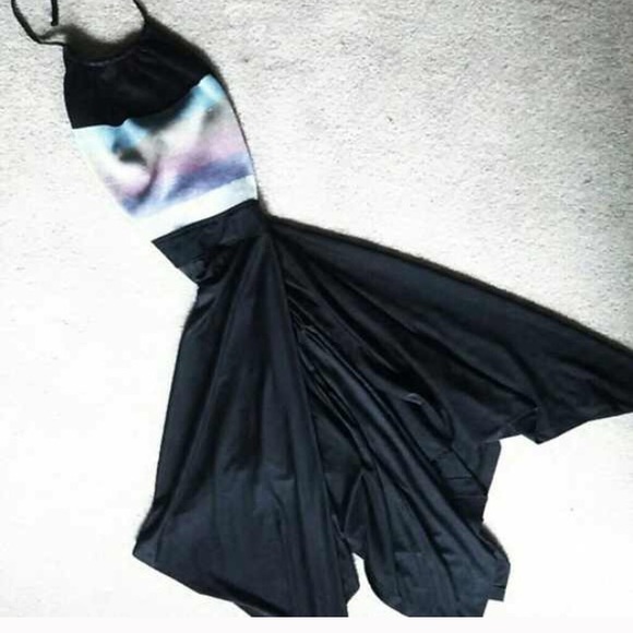Rear 1980 Skater Dress w/ Open Back
