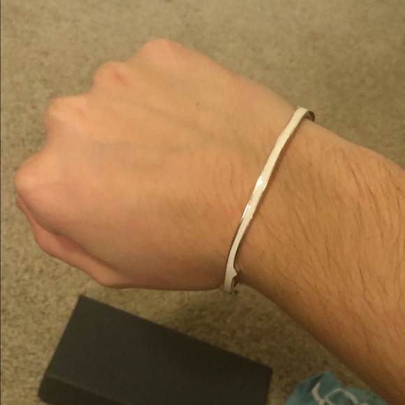 White and Silver Bangle