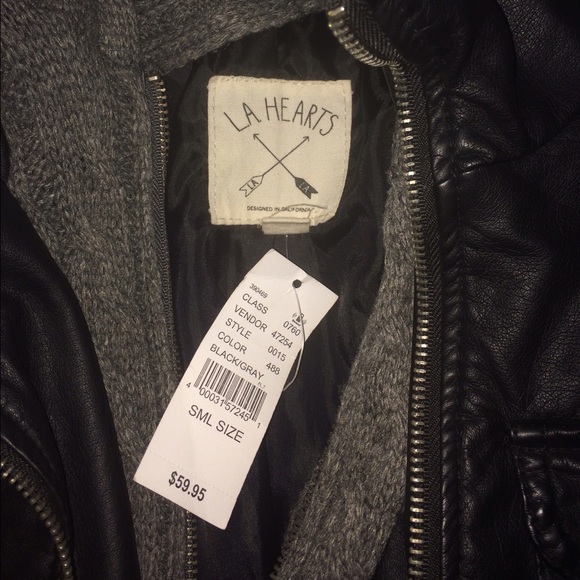NWT PACSUN Black Leather Jacket!! - Picture 2 of 4
