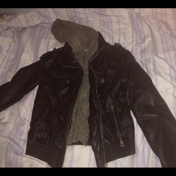 NWT PACSUN Black Leather Jacket!! - Picture 3 of 4