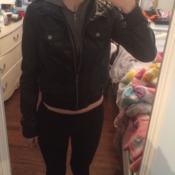 NWT PACSUN Black Leather Jacket!! - Picture 4 of 4