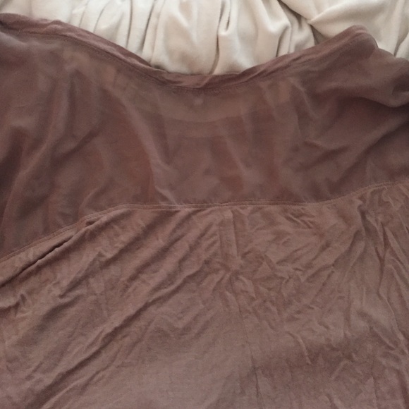 Salmon/Pink sheer shouldered top. Very soft. - Picture 3 of 3