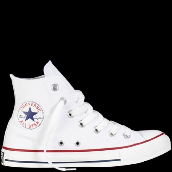 White converse high tops