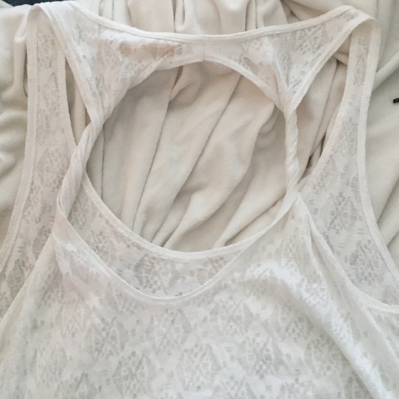 Patterned twisted racer back. Worn twice. - Picture 3 of 3