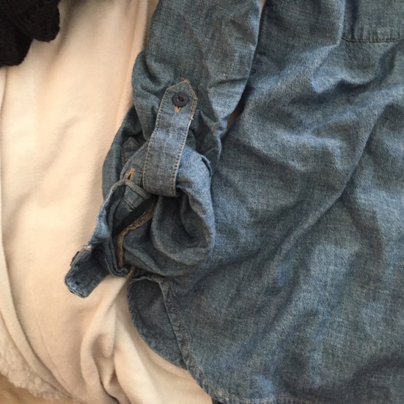 Button Down denim flannel. Bought from JC Penney's - Picture 3 of 3