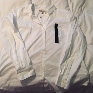Banana Republic white button down