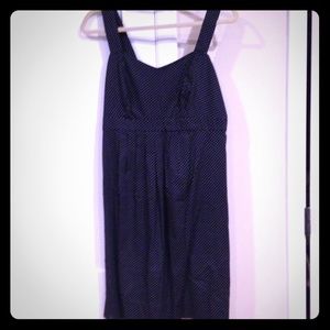 Navy polka dot maternity dress. Size small