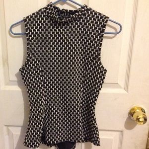 Dressy Black & White Shirt