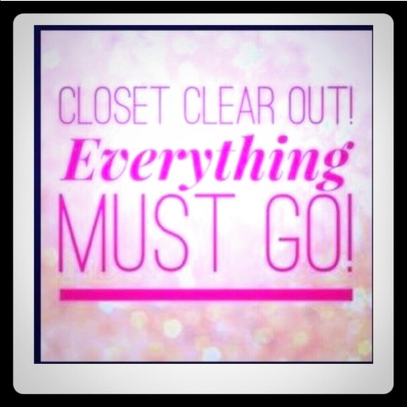 Closet clear out sale!!