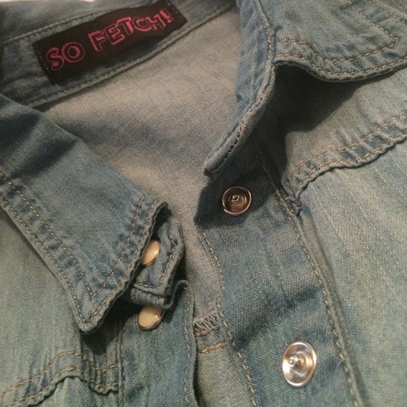 Button down Denim Flannel - Picture 2 of 4