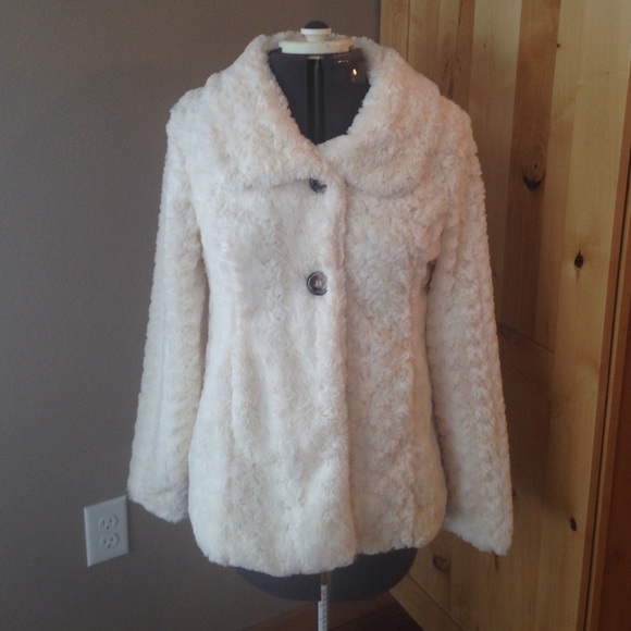 'Furry' cream jacket