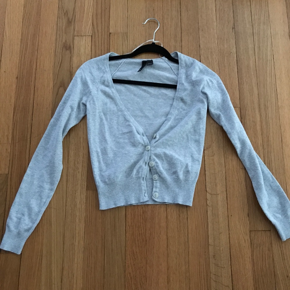 H&M Gray Long Sleeve Cardigan Size 2