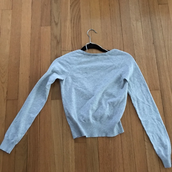 H&M Gray Long Sleeve Cardigan Size 2 - Picture 3 of 3