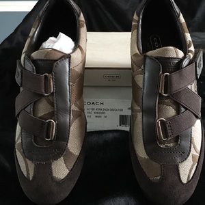 Brown coach sneakers
