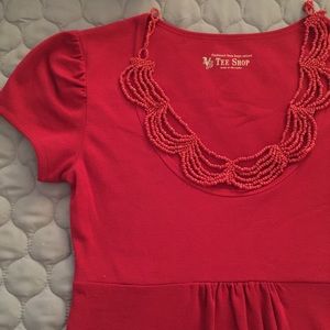 Victoria secret tee shop small red shirt