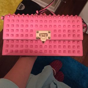 slimfit rockstud wristlet / crossbody