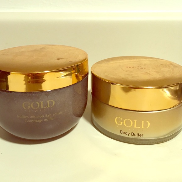 Unopened Gold Elements Salt Scrub & Body Butter
