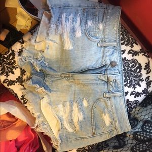 Ripped Jean shorts