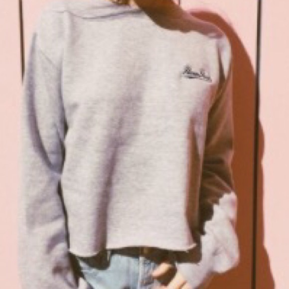 Gray Cali brandy Melville swear shirt never worn