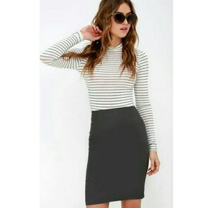Charcoal Pencil Skirt!