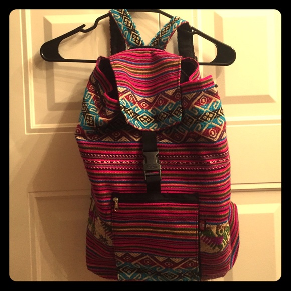 Hand made Peruvian backpack