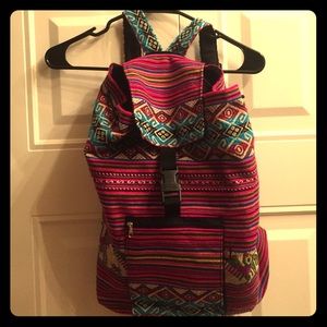 Hand made Peruvian backpack