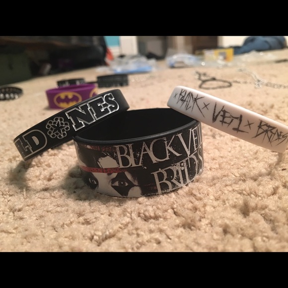 Black Veil Brides rubber bracelet bundle