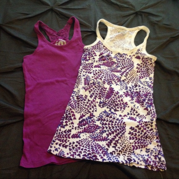 Tops - Duo of Purple Tanks