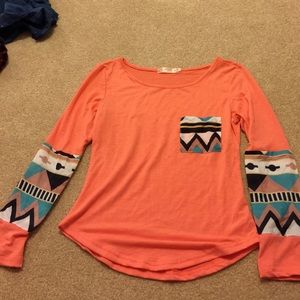 Never been worn. Aztec Print Shirt