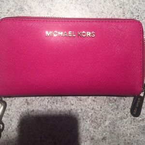 Michael Kors Pink Wallet/Wristlet