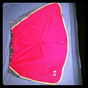 Under Armour shorts.