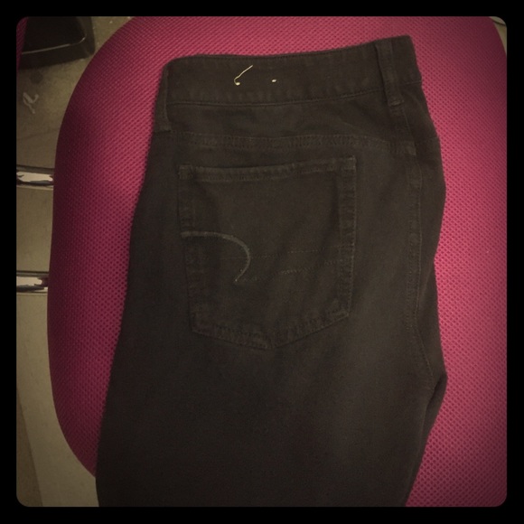 Black American eagle supper stretch jeggings