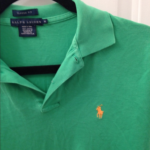 Green polo shirt. Ralph Lauren