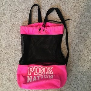 Victoria's Secret PINK draw string beach bag!