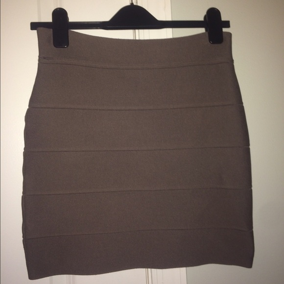 Gray Bodycon Skirt