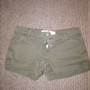 Olive green shorts