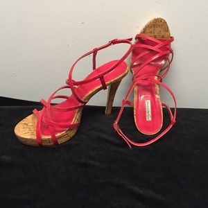 Red stiletto heels size 8