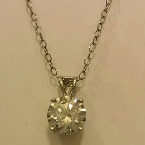 Sunstone Sterling silver Diamond Necklace