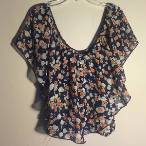 Rue 21 flowy flower shirt