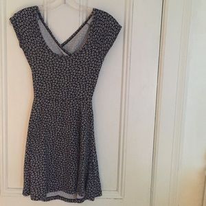 Brandy Melville "Bethan" Navy Skater Dress