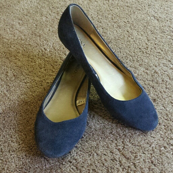 Blue suede Merona flats